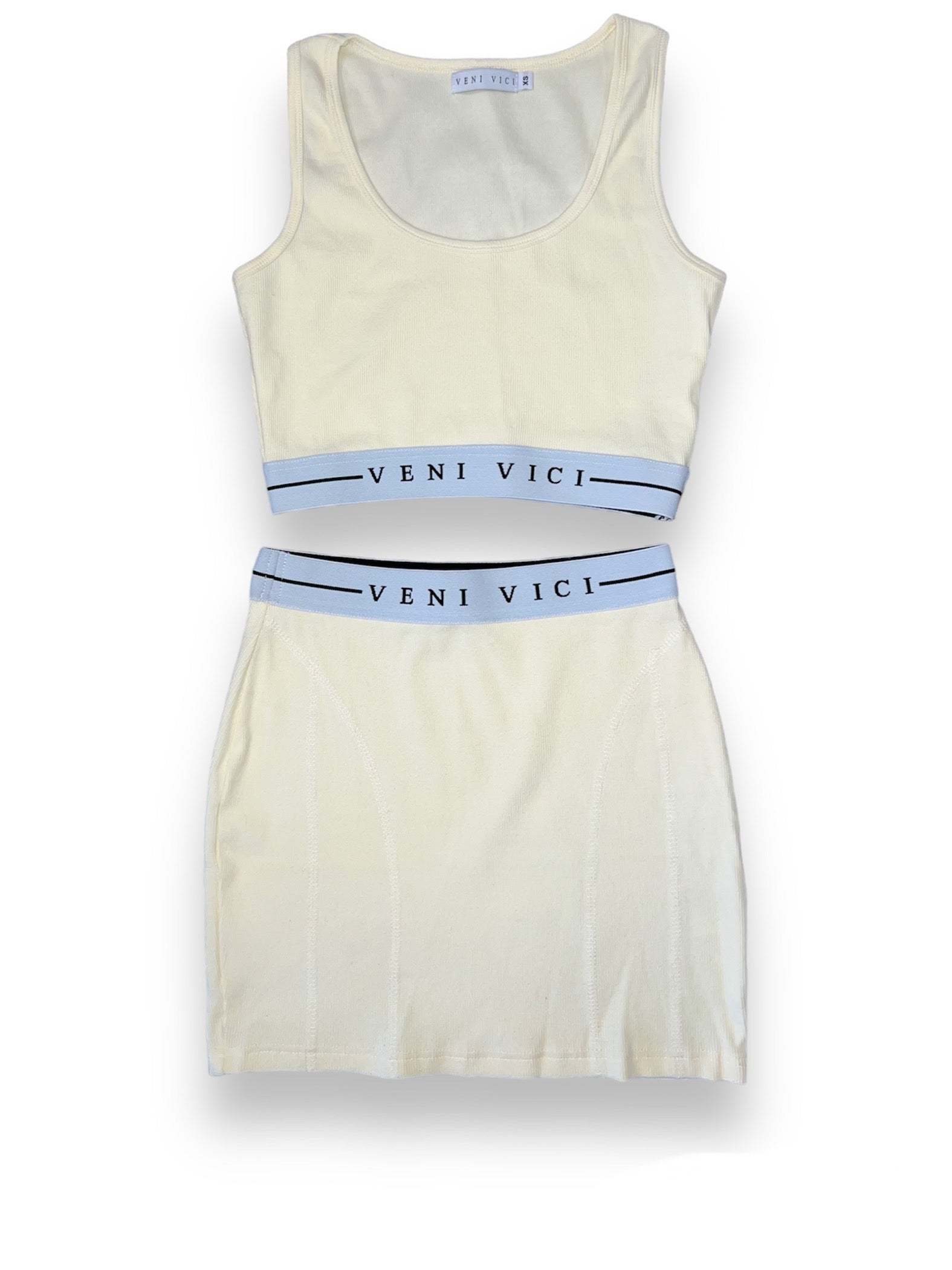 Veni Vici Venus women's two-piece matching top and skirt set