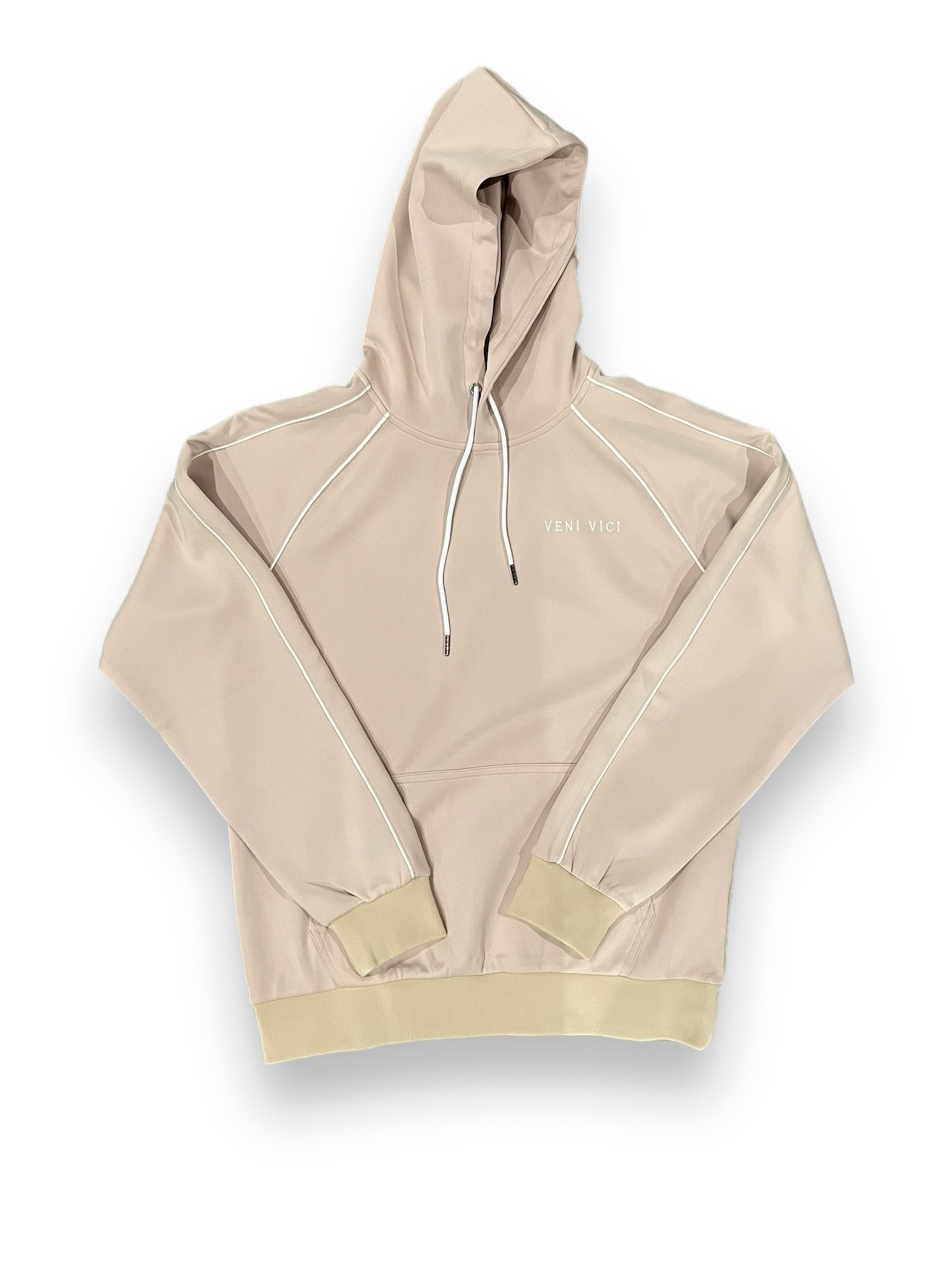Veni Vici Victory Flare tan hoodie product photo