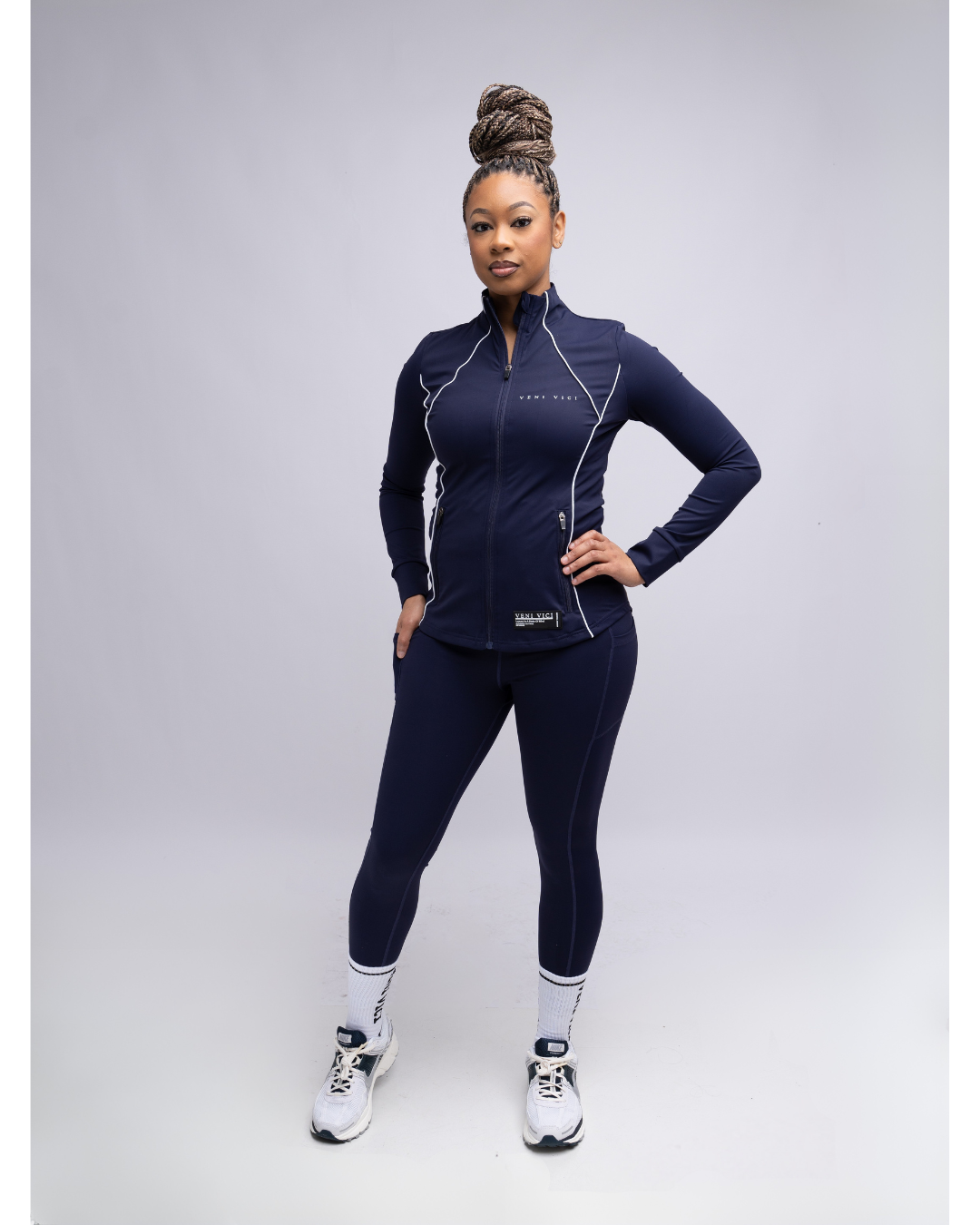Navy Blue Vici Set Pants