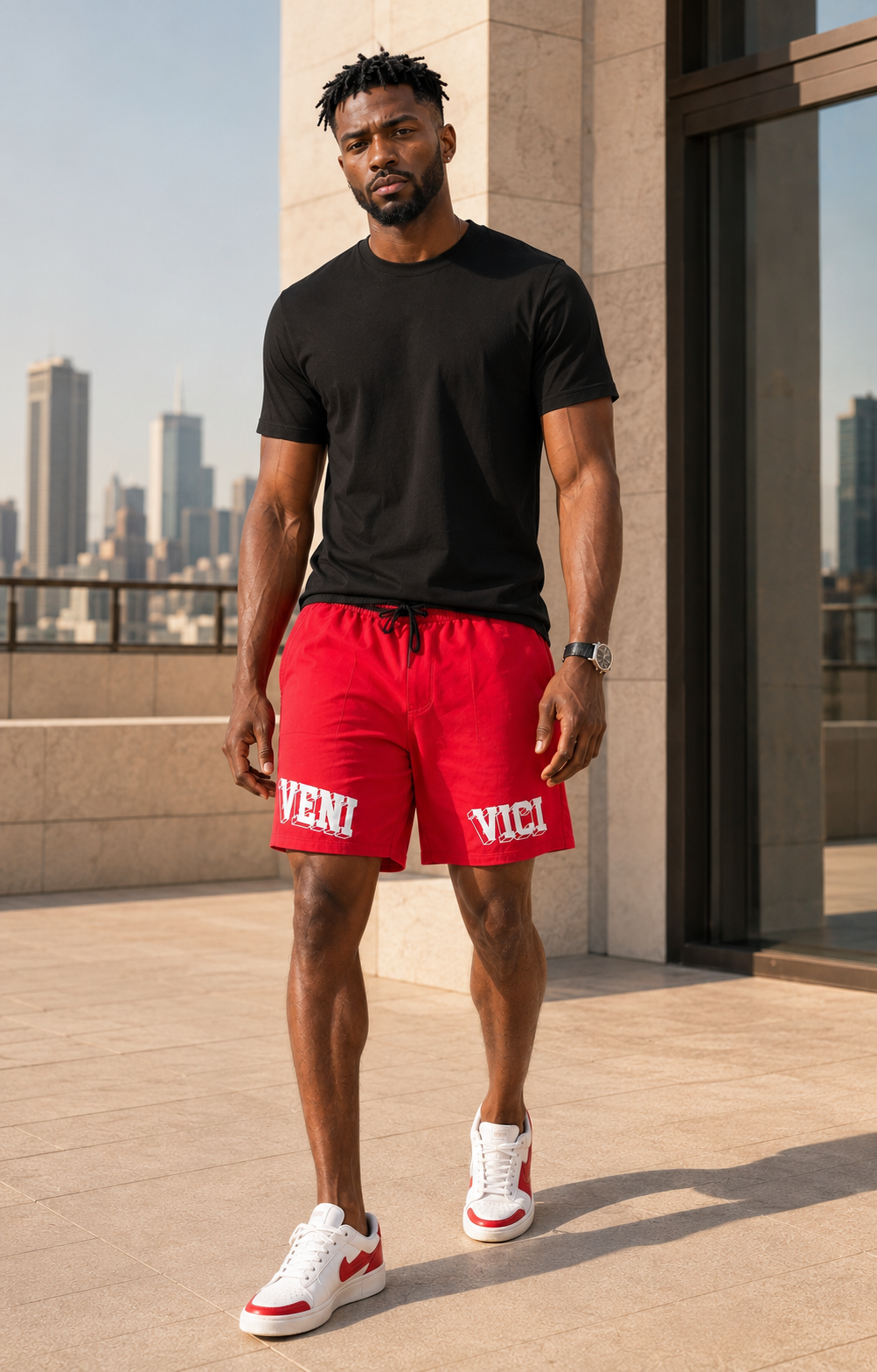 Red Noire Shorts