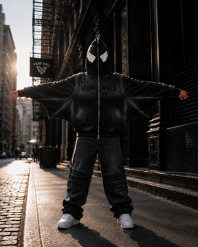 Kids Black Umbra Full Zip Up Hoodie
