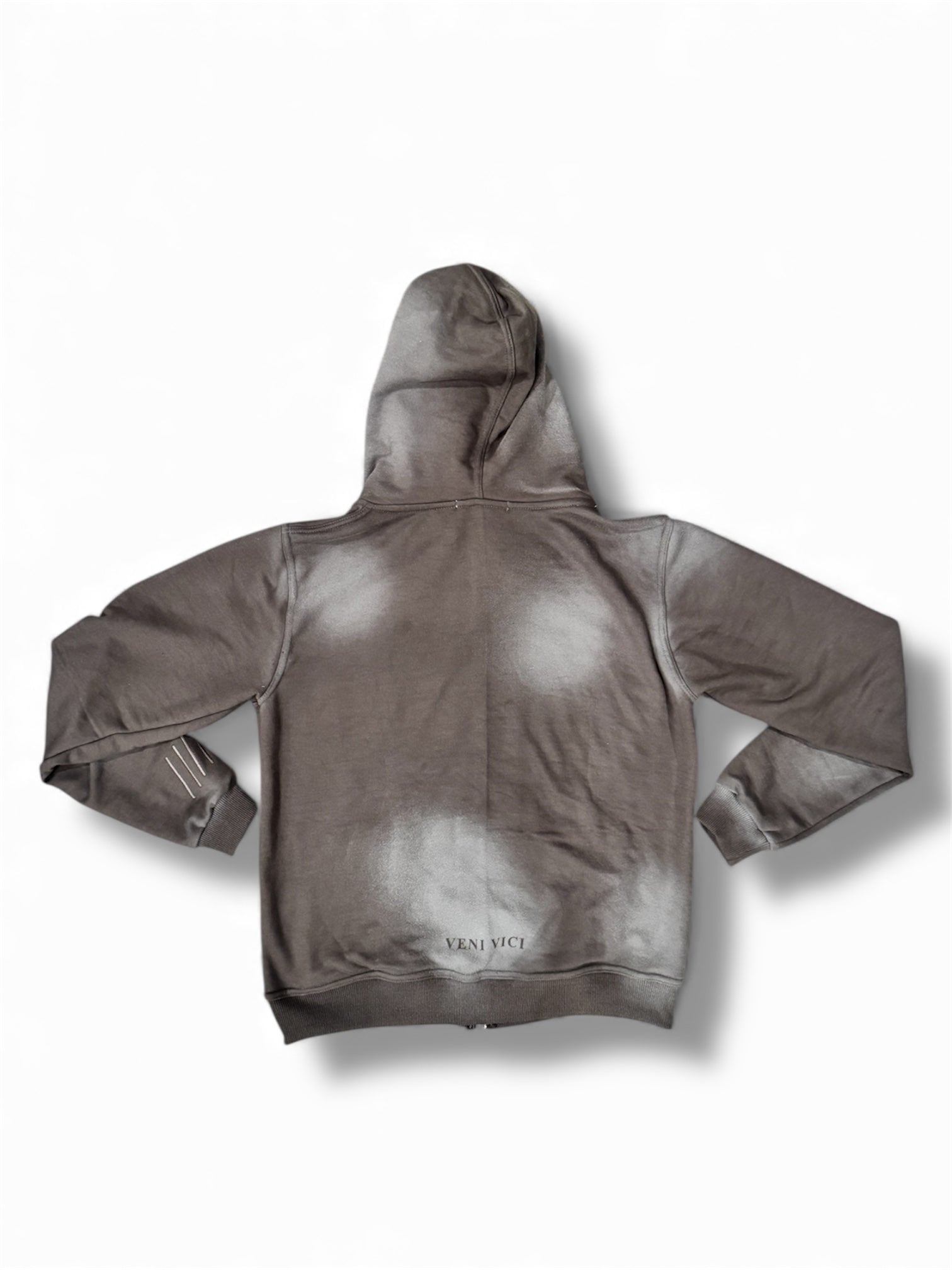 Grey Dominating Full Zip Hoodie