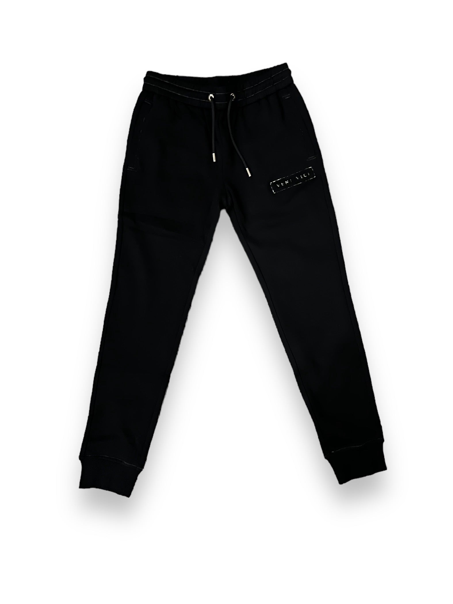 Black Chenille Sweat Suit Pants