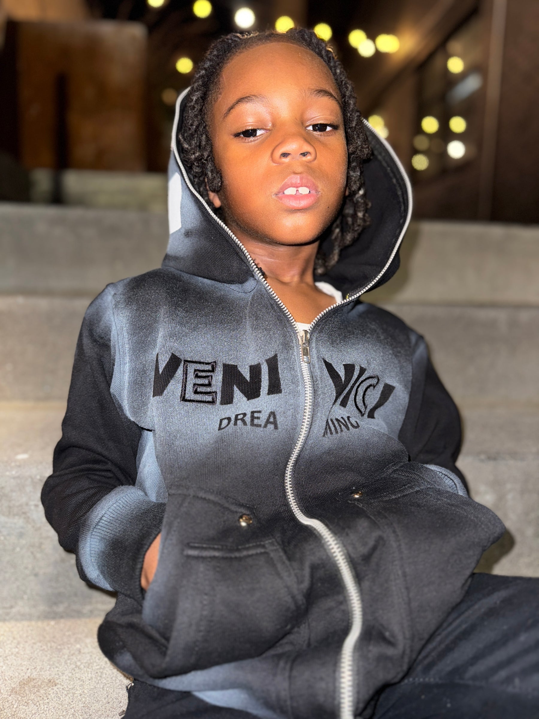 Black Dreaming Kids Hoodie