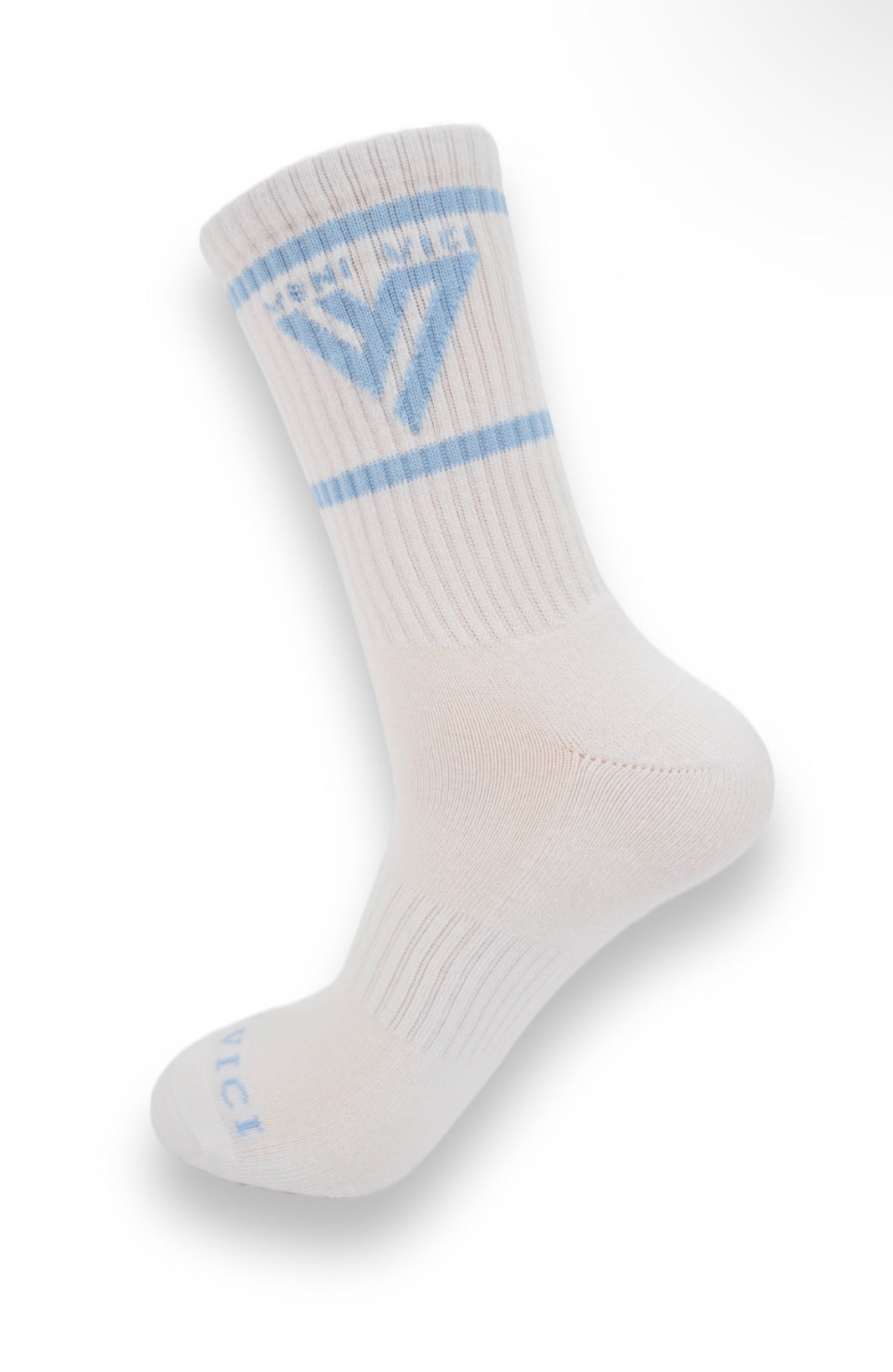 Powder Blue Logo Socks